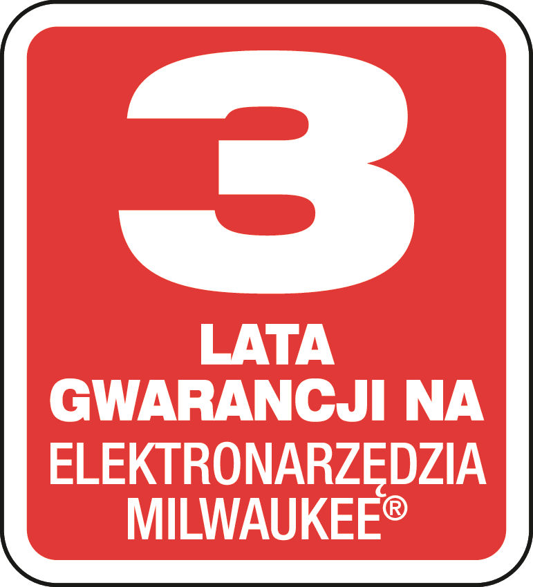Milwaukee — 3-letnia gwarancja na elektronarzędzia