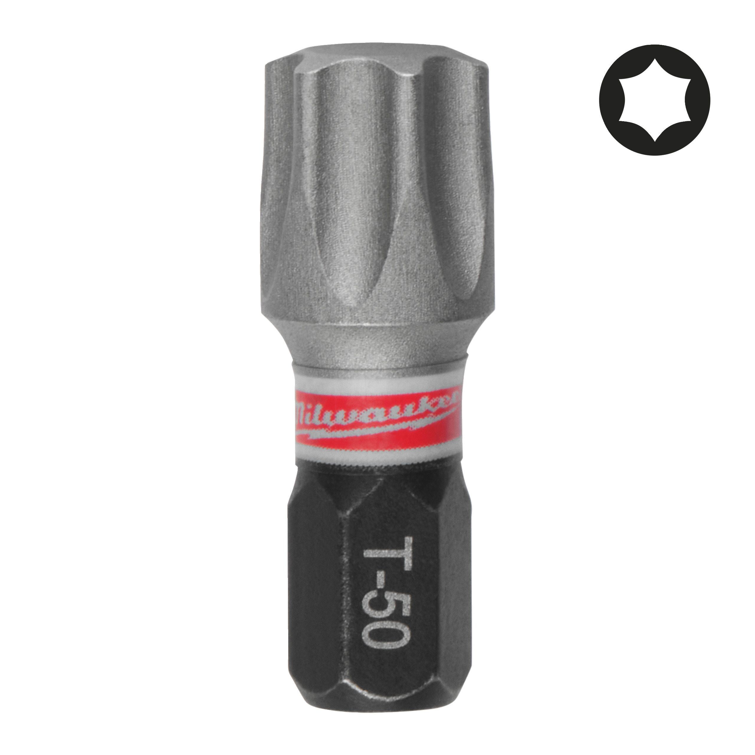 Milwaukee® Bity udarowe SHOCKWAVE™ — CD Tic Tac TX50 x 25 mm (15 pcs) - 10 pcs