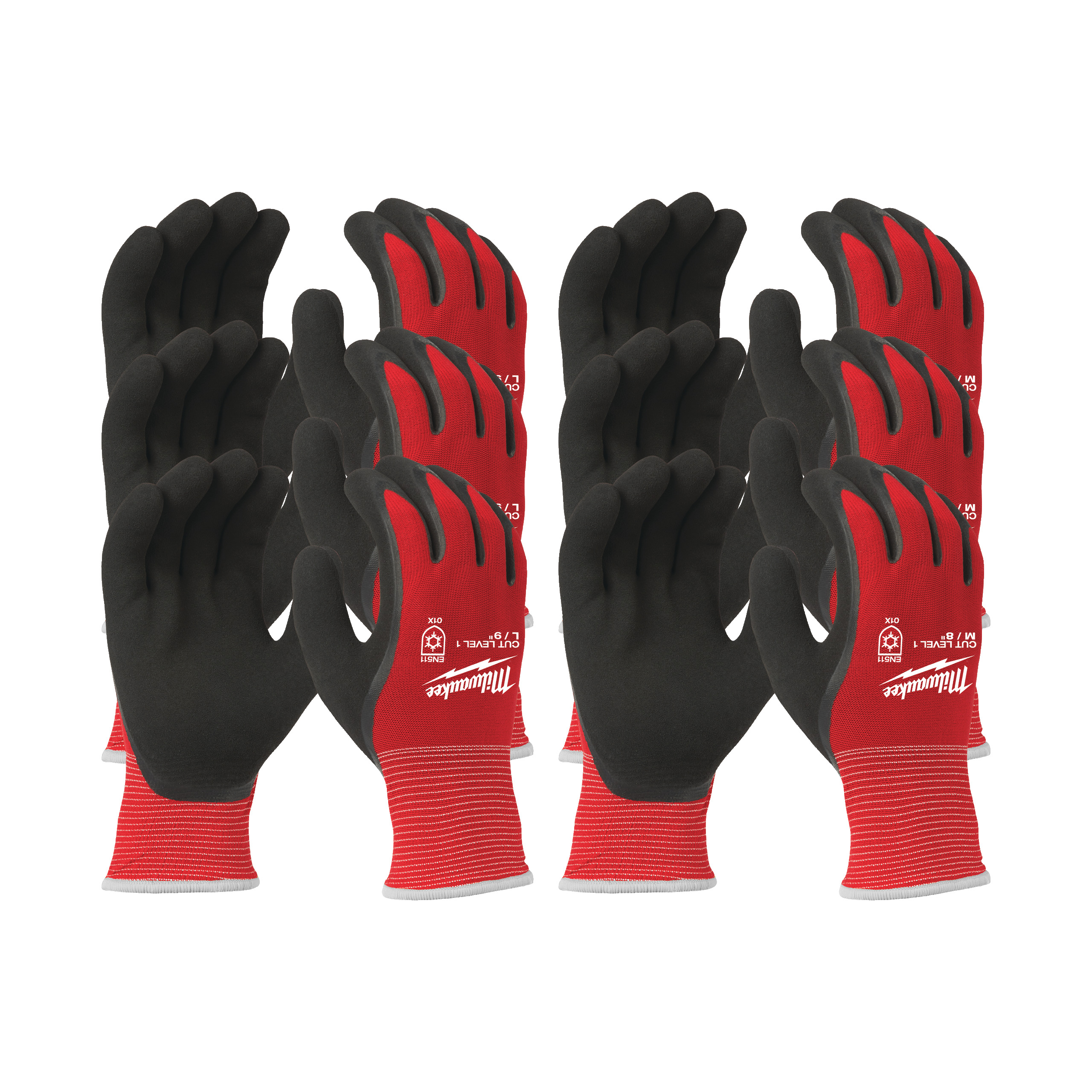 Milwaukee® Rękawice ochronne — Pack Winter Cut A Gloves - 9/L - 12pc