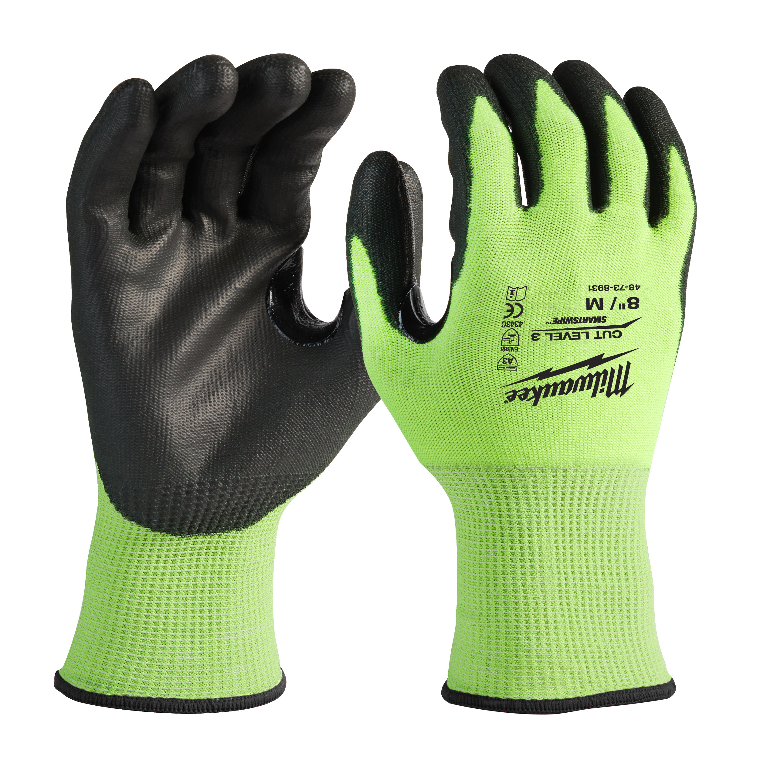 Milwaukee® Rękawice o intensywnej widzialności — Pack Hi-Vis Cut C - XXL/11