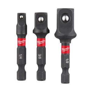 Milwaukee® Bity udarowe SHOCKWAVE™ — Impact adaptor set - 3pc