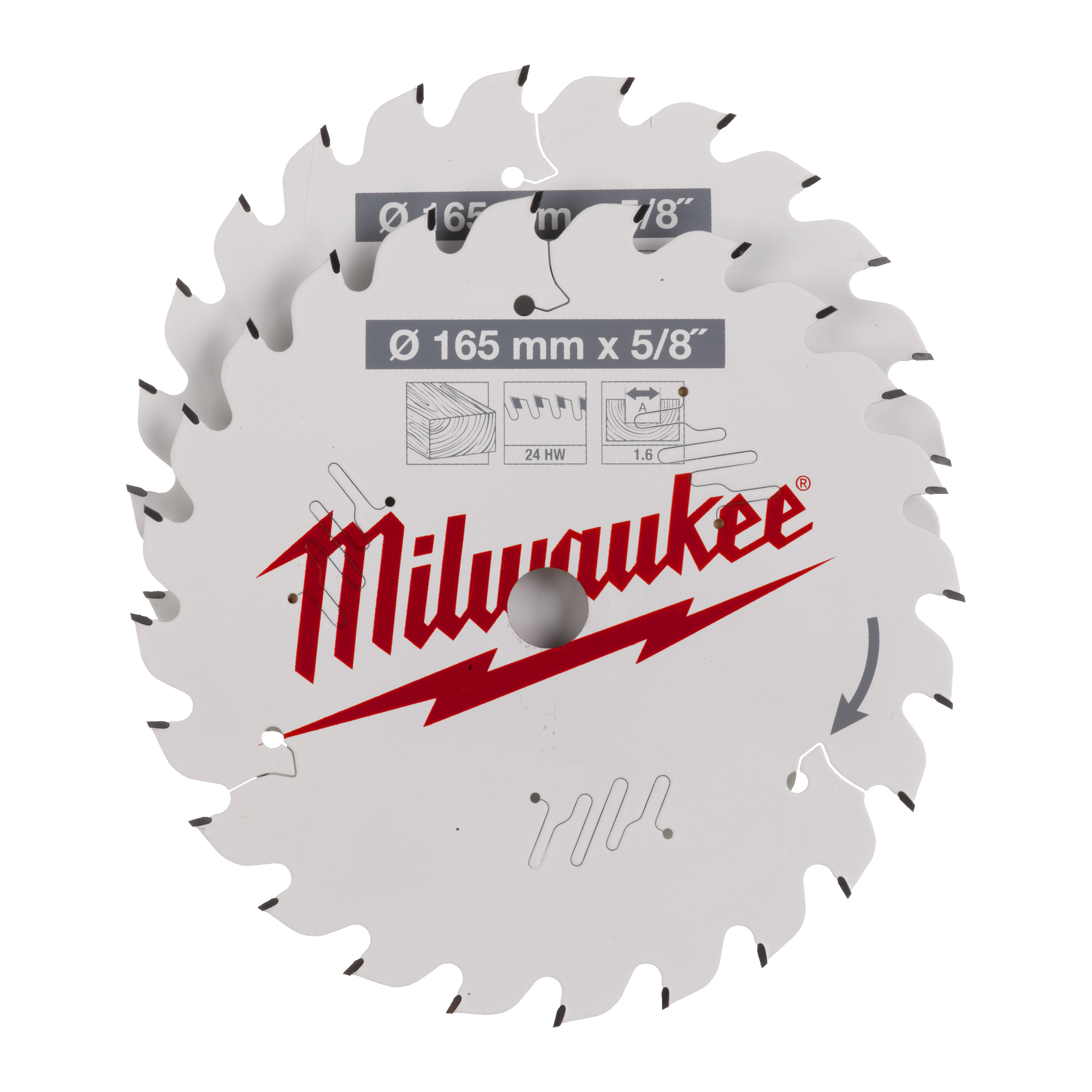 Milwaukee® Tarcze pilarskie do ręcznych pił tarczowych — CSB Twin Pack 165 x 24T/24T - 2pc