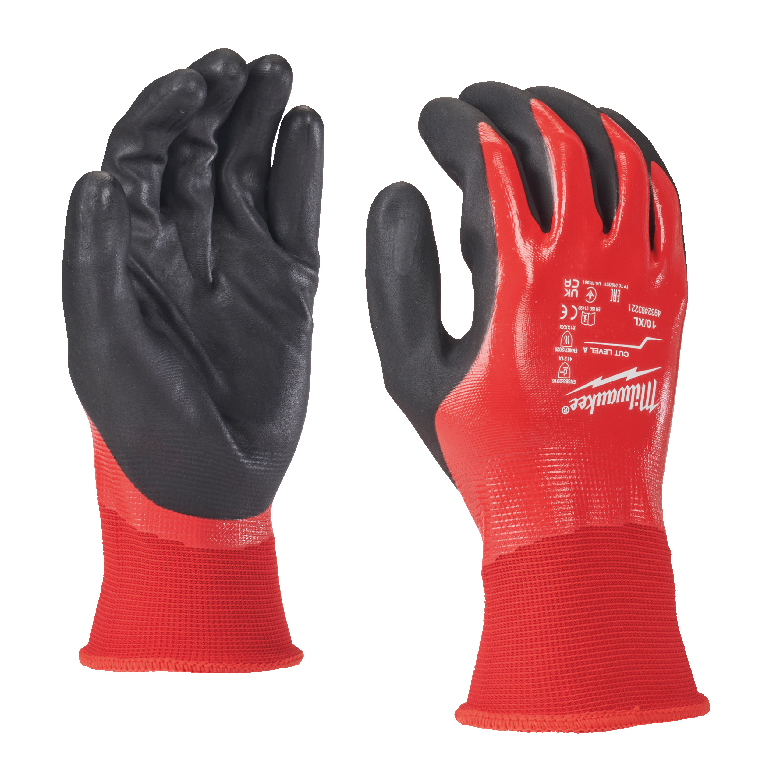 Milwaukee® Rękawice ochronne — Pack Fully Dip Cut A Gloves - 7/S - 12 pc