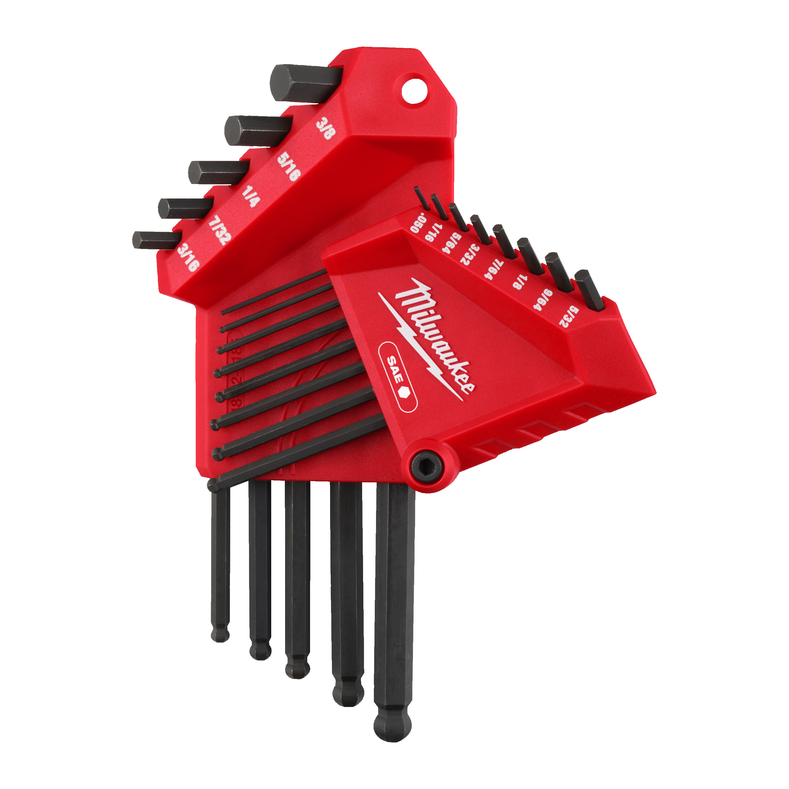 Milwaukee® Klucze Hex i Torx — 13 pc Imperial L-Style with Ball End Hex Key Set - obrazek 2