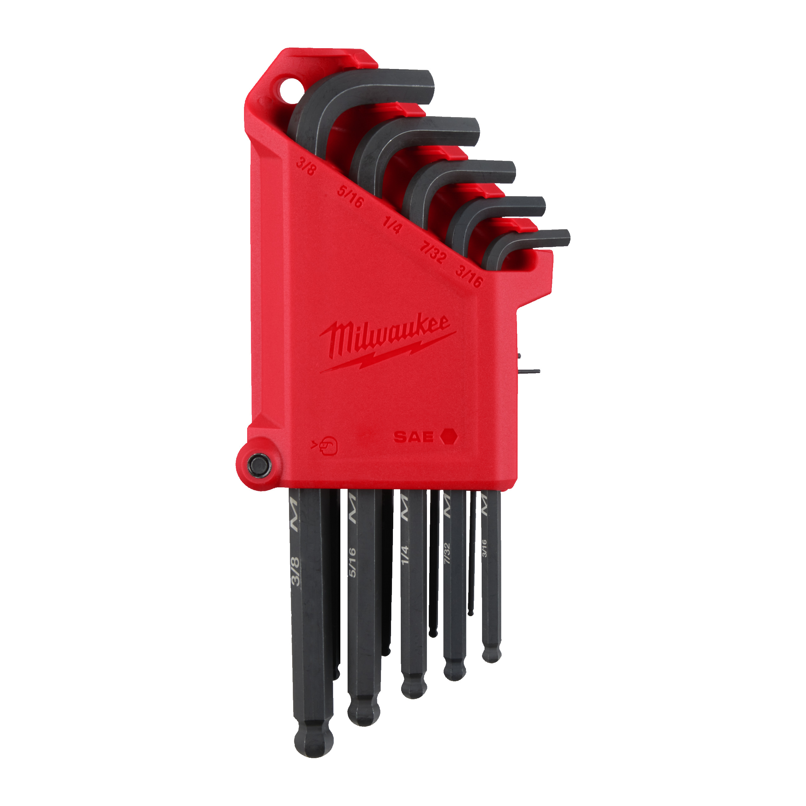 Milwaukee® Klucze Hex i Torx — 13 pc Imperial L-Style with Ball End Hex Key Set - obrazek 3