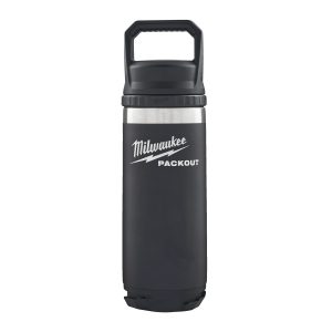 Milwaukee® Kubki i lodówki PACKOUT — Packout Bottle 532 ml Chug Lid Black