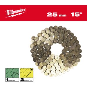 Milwaukee® Gwoździe i zszywki — 15° RH 3.05 x 25 mm / SS / G-2160