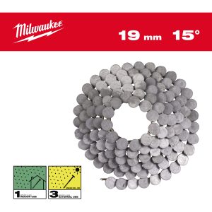 Milwaukee® Gwoździe i zszywki — 15° RH 3.05 x 19 mm / RS / HDG-2880