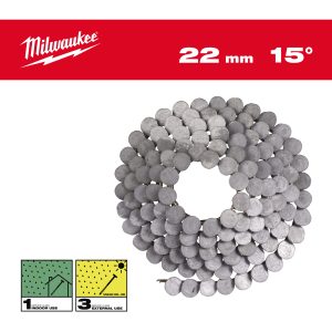 Milwaukee® Gwoździe i zszywki — 15° RH 3.05 x 22 mm / RS / HDG-2880
