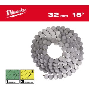 Milwaukee® Gwoździe i zszywki — 15° RH 3.05 x 32 mm / RS / HDG-2160