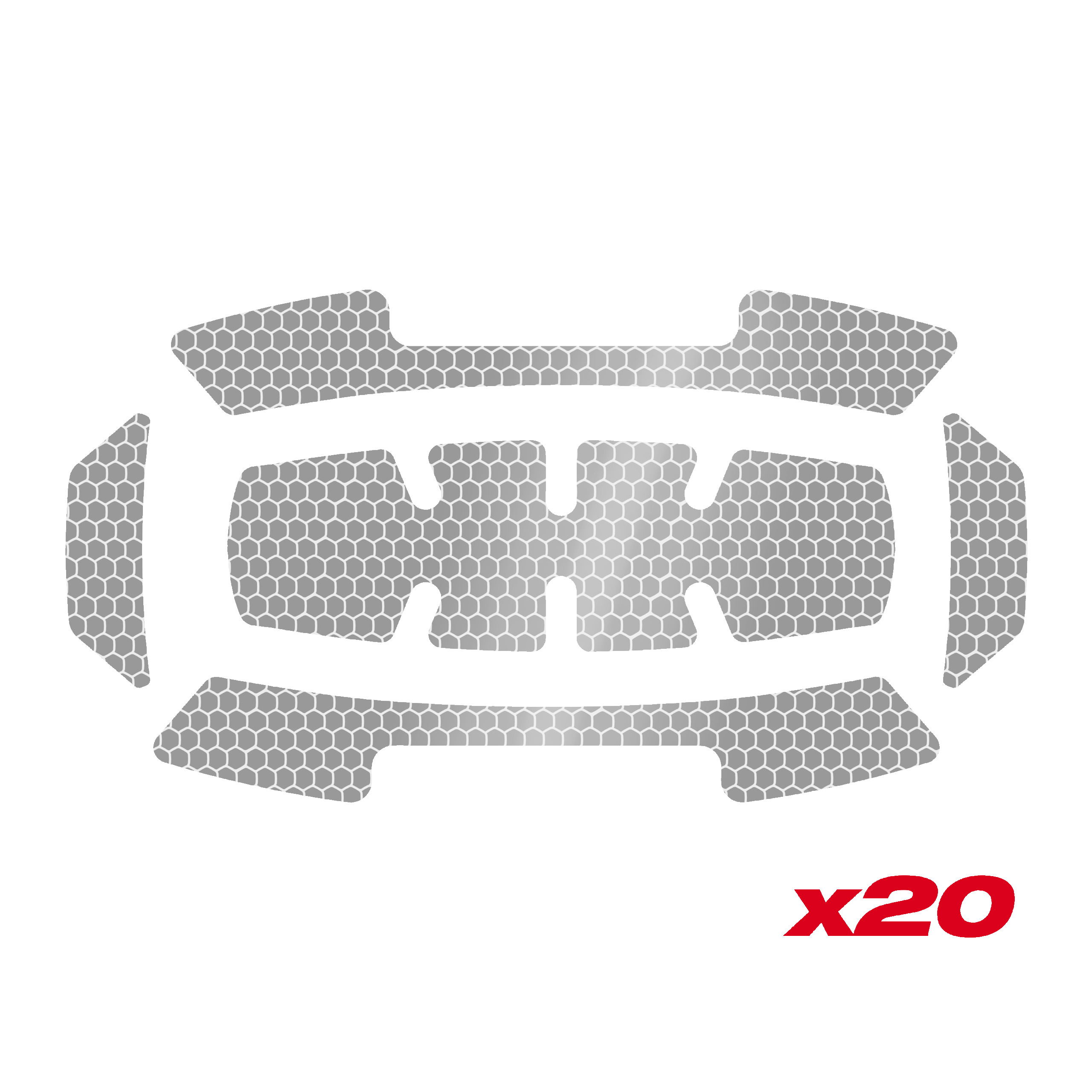 Milwaukee® Inne produkty — BOLT™ Reflective stickers - Silver - 20 pack