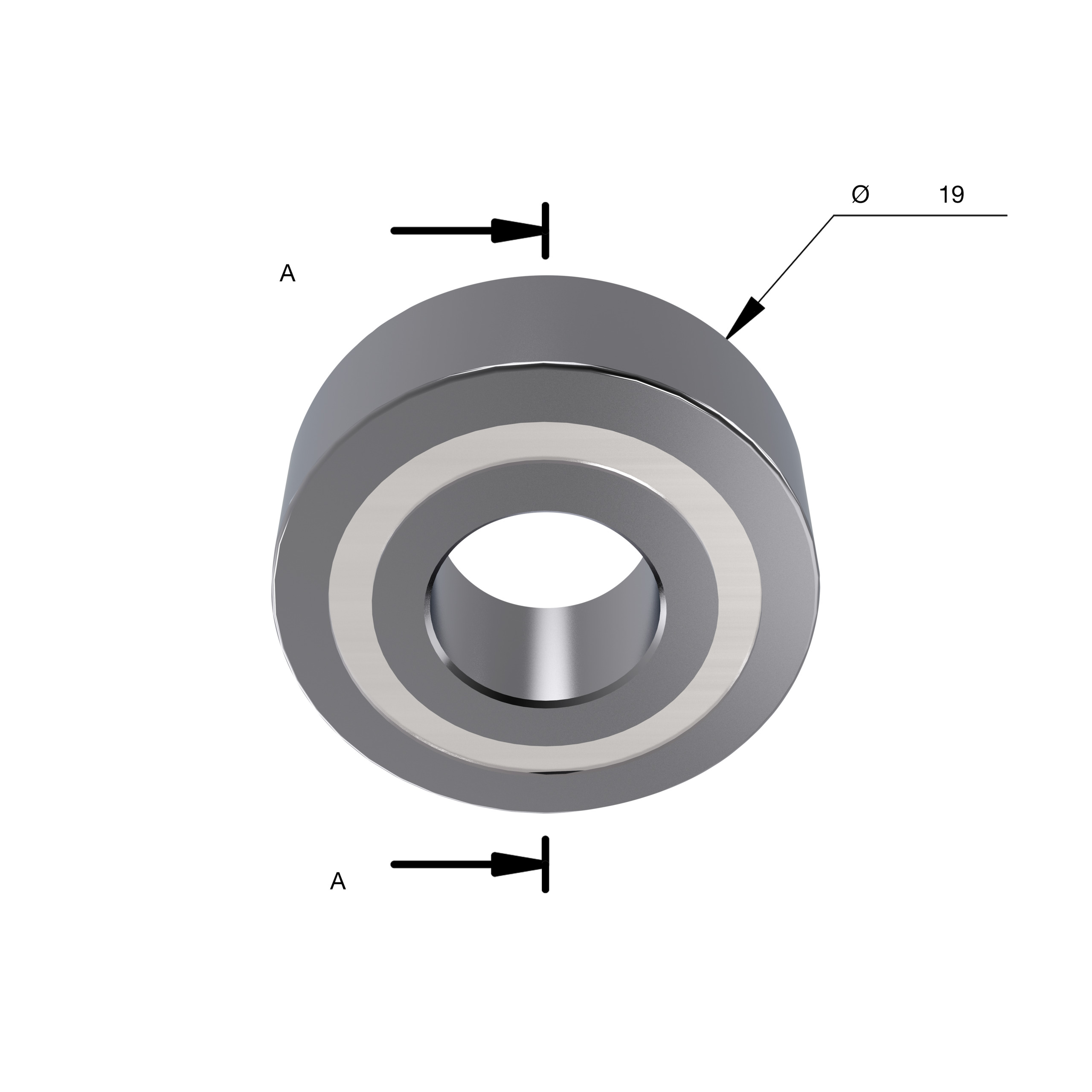 Milwaukee® Frezy chwytowe — Rtr B. Bearing B7 19x8x6mm - 1 pc - obrazek 2
