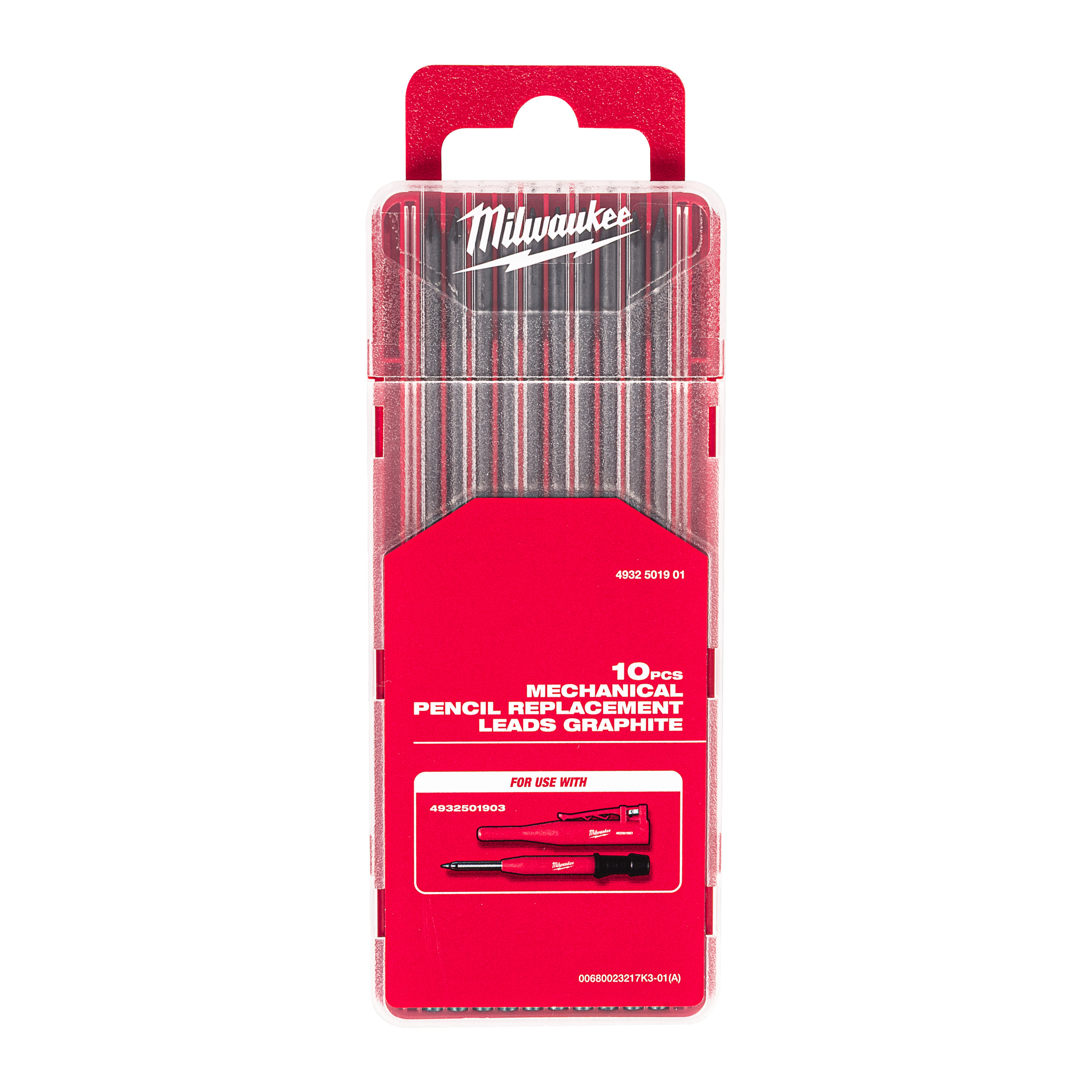Milwaukee® Markery — Mechanical Construction Pencil Leads Graphite 10 pc/box