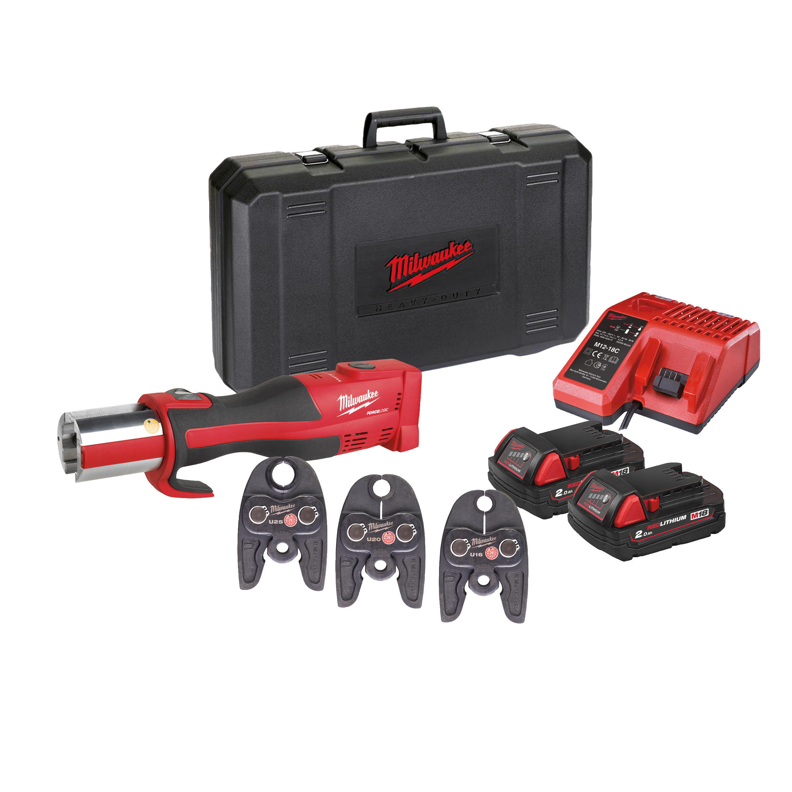 Milwaukee® Narzędzia do zaciskania — M18 BLHPT-202C Geberit Mapress Set - obrazek 5