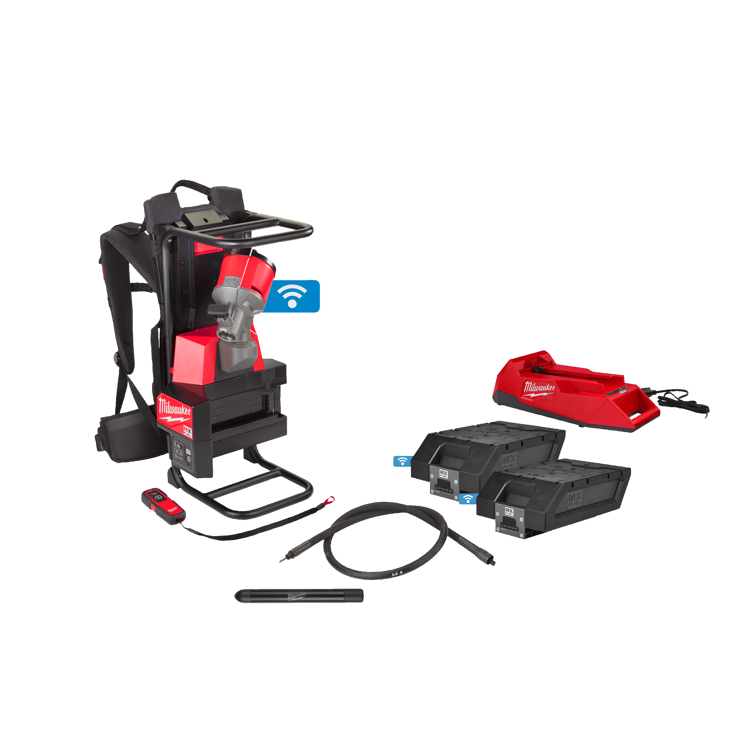 Milwaukee® Wibratory do betonu — MXF CVBPKIT-602